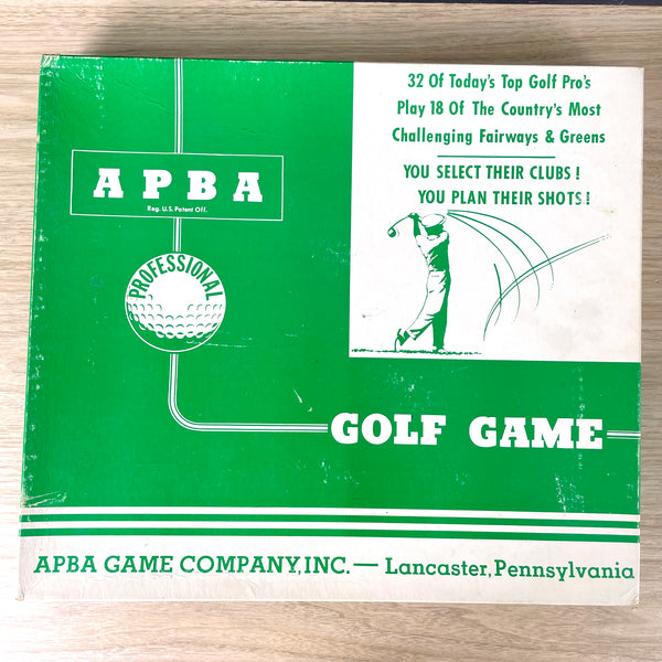 APBA 1962 Professional Golf Game with bonus August The Masters course - NextStage Vintage