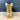Gonder vase gold and turquoise crackle - H82 - 1950s vintage - NextStage Vintage