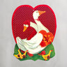 Vintage Eureka duck family Valentine die cut  - 1980s  - two-sided and laminated - NextStage Vintage