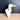 White ceramic goose wall hook – vintage handcrafted towel or apron holder