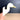 White ceramic goose wall hook – vintage handcrafted towel or apron holder