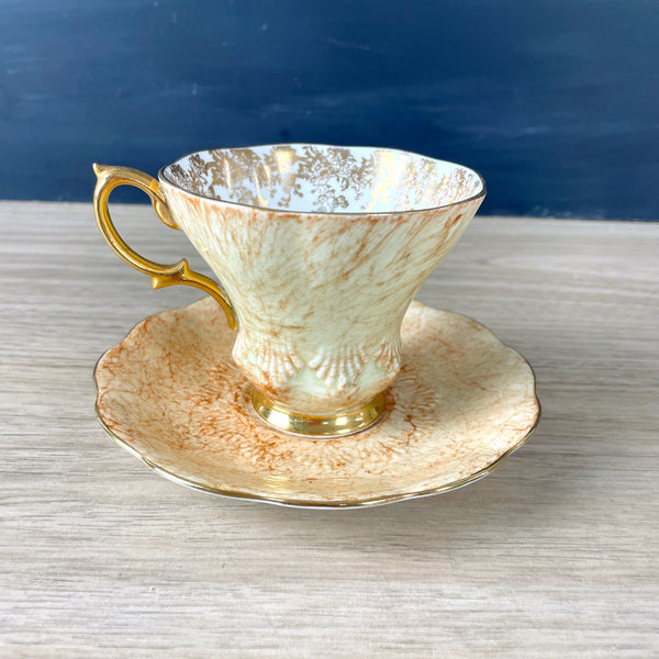 Royal Albert Butterscotch Gossamer tea cup and saucer - NextStage Vintage