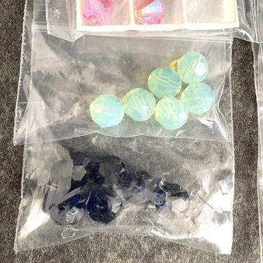 208 Mixed 6mm & 8mm Crystal Beads Swarovski? – Round & Bicone Shapes - NextStage Vintage