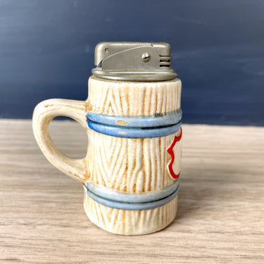Grafenwöhr souvenir stein shaped cigarette lighter - 1960s vintage - NextStage Vintage