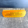 Vintage Griffin Lotion Cream Advertising Shoe Shine Brush - Oak, Horsehair 1950s-1960s - NextStage Vintage