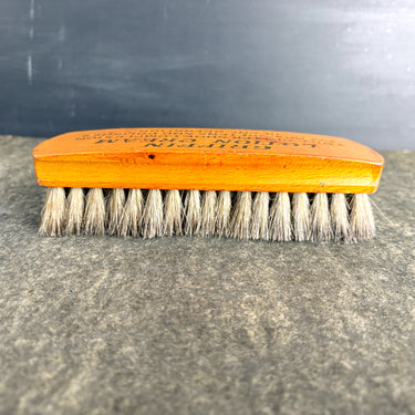 Vintage Griffin Lotion Cream Advertising Shoe Shine Brush - Oak, Horsehair 1950s-1960s - NextStage Vintage