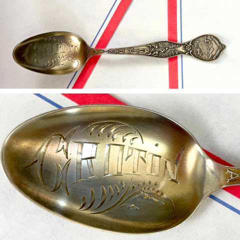Groton, South Dakota sterling spoon - vintage souvenir - NextStage Vintage