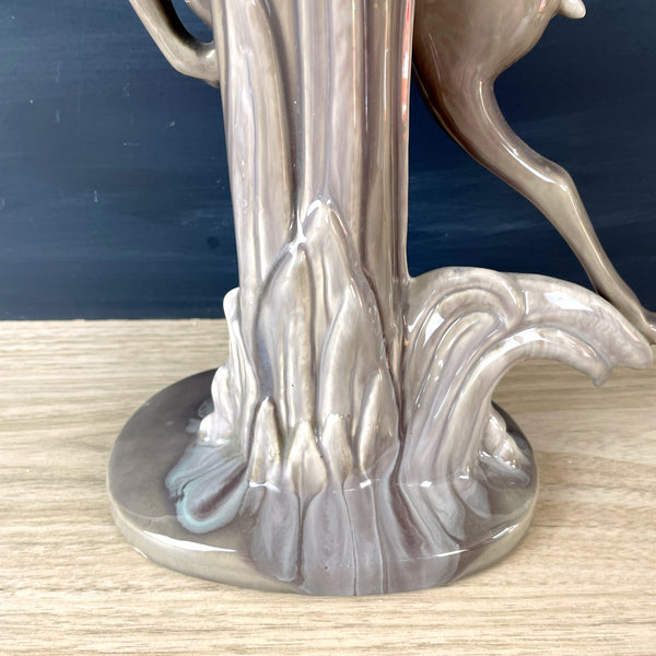 Royal Haeger gazelle vase #R706 - 1940s vintage art pottery - NextStage Vintage
