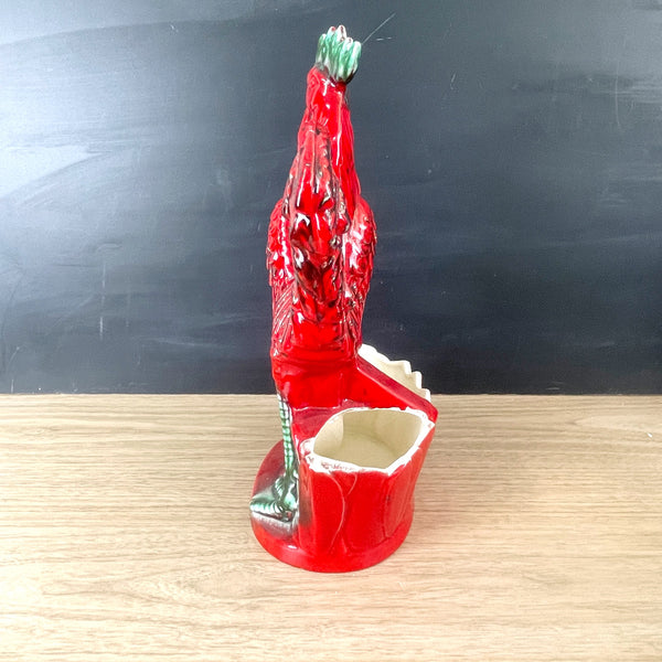 Royal Haeger red rooster planter R-1897 - vintage USA pottery - NextStage Vintage