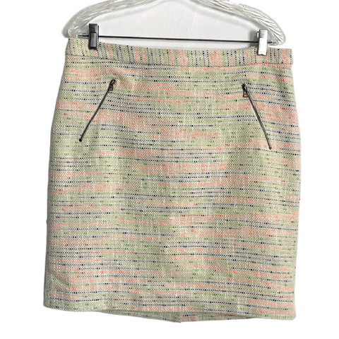 Halogen neon tweed straight skirt - size 14 - NextStage Vintage