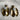 Hammered Brass-Tone Metal Leaf Earrings with Faux Tortoise Shell Cabochon - NextStage Vintage