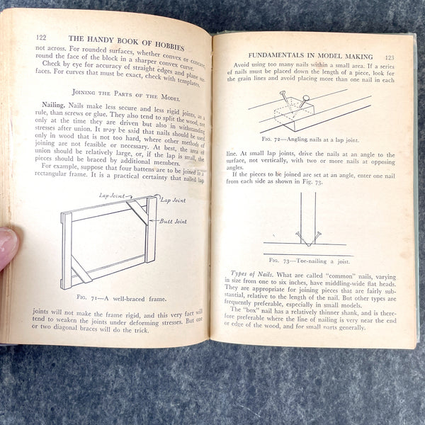 The Handy Book of Hobbies - Geoffrey Mott-Smith - 1949 hardcover - NextStage Vintage