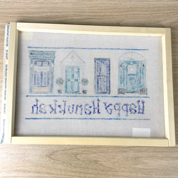 Hanukkah Doors ETC needlepoint canvas by The Meredith Collection - NextStage Vintage