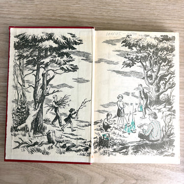 Two Happy Hollisters hardcover books by Jerry West - vintage 1950s - NextStage Vintage