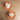 Pair of Vintage Harkerware Cock 'O Morn Coral Flat Cup and Saucers MCM USA - NextStage Vintage
