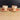 Pair of Vintage Harkerware Cock 'O Morn Coral Flat Cup and Saucers MCM USA - NextStage Vintage