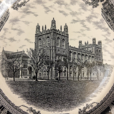 Spode University of Chicago Plate Harper Memorial Library 1931 Vintage