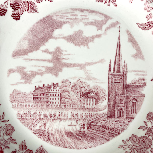 Harvard Wedgwood plate - Mass and Dane Halls - NextStage Vintage