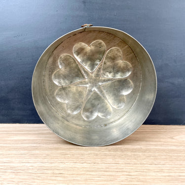 Handmade copper heart mold kitchen mold - artisan made, signed MCG 98 - NextStage Vintage