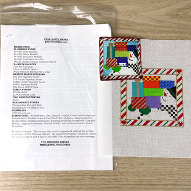 Princess and Me Happy Henry needlepoint canvas with stitch guide - C743 - NextStage Vintage