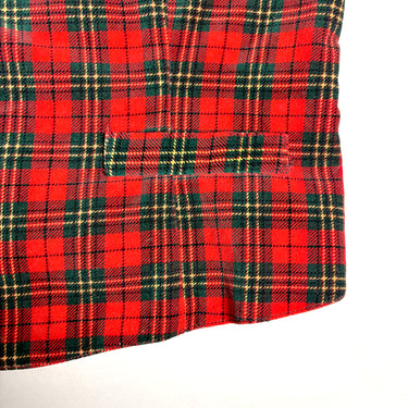 Herman Geist red and black tartan plaid vest - size medium - NextStage Vintage