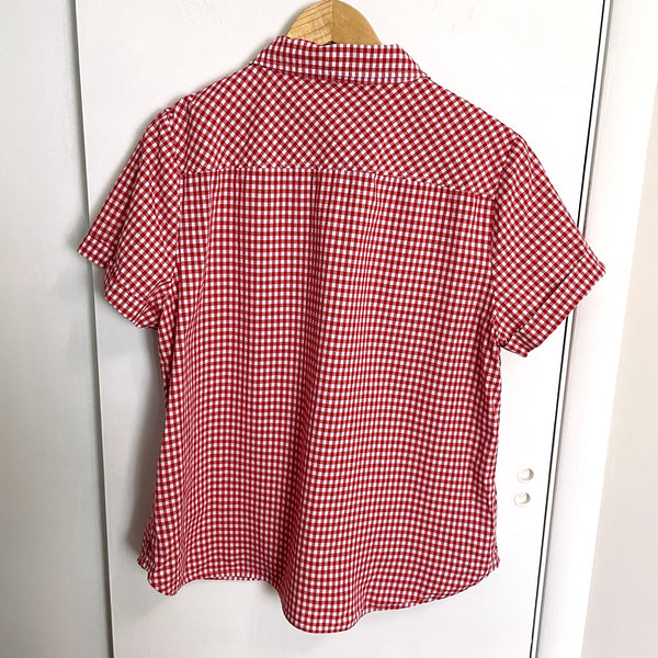 Tommy Hilfiger red and white gingham camp shirt - size XL - NextStage Vintage