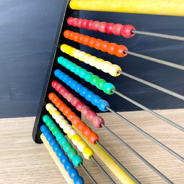 Holgate wooden counting frame - vintage abacus toy - NextStage Vintage