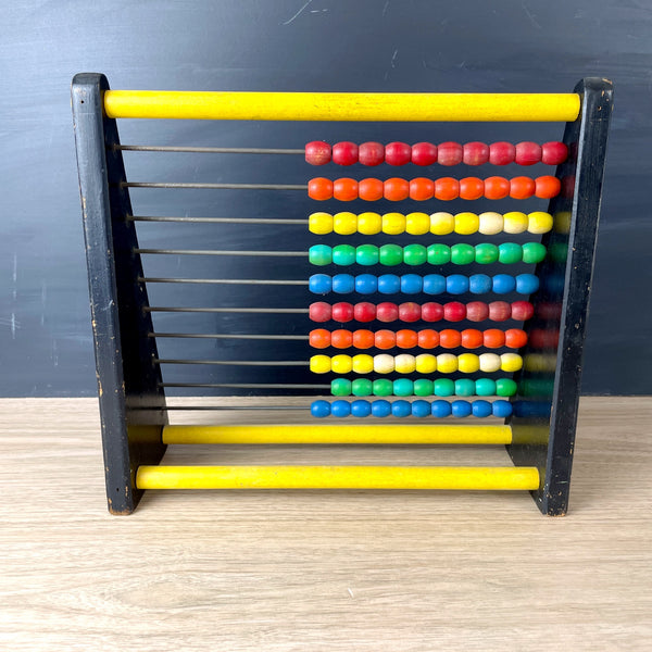 Holgate wooden counting frame - vintage abacus toy - NextStage Vintage