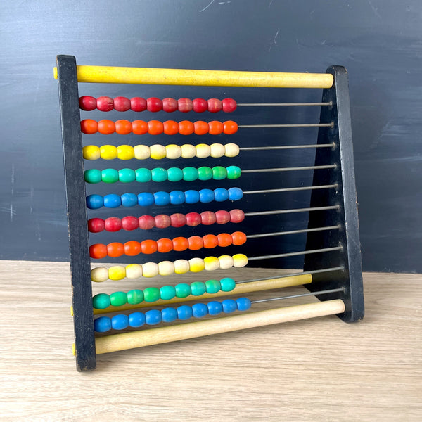 Holgate wooden counting frame - vintage abacus toy - NextStage Vintage