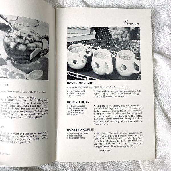 More Favorite Honey Recipes - Harriett M. Grace - 1956 recipe booklet - NextStage Vintage