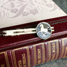 Running Horse on Black Enamel Circle Tie Clip – Vintage Equestrian Men’s Jewelry - NextStage Vintage