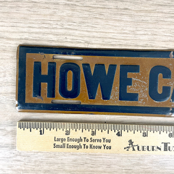 Howe Caverns license plate topper - vintage road trip souvenir - NextStage Vintage