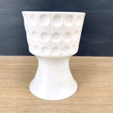 Matte white modernist Hutchenreuther vase - 1970s vintage - NextStage Vintage