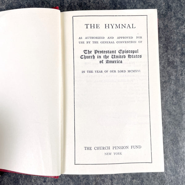 The Hymnal - General Convention Protestant Episcopal Church - 1920 - NextStage Vintage