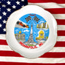 Indianapolis, Indiana souvenir plate - 1950s road trip souvenir - Indy 500 - NextStage Vintage