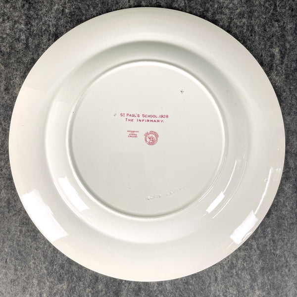 St Paul's School Wedgwood Plate - The Infirmary - 1950s vintage - NextStage Vintage