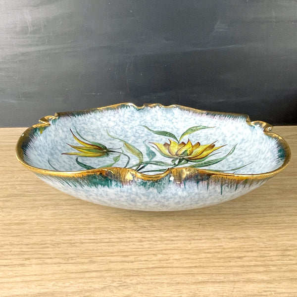 Italian pottery floral fruit bowl - vintage pottery - NextStage Vintage