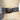 Vintage 1970s Reversible Jacquard Ribbon Belt with Faux Tortoiseshell Buckle - NextStage Vintage