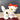Occupied Japan cat with bow porcelain figurine - 1940s vintage - NextStage Vintage