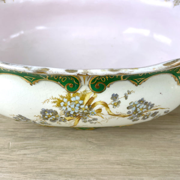 Knowles, Taylor and Knowles porcelain jardiniere - turn of the century antique - NextStage Vintage