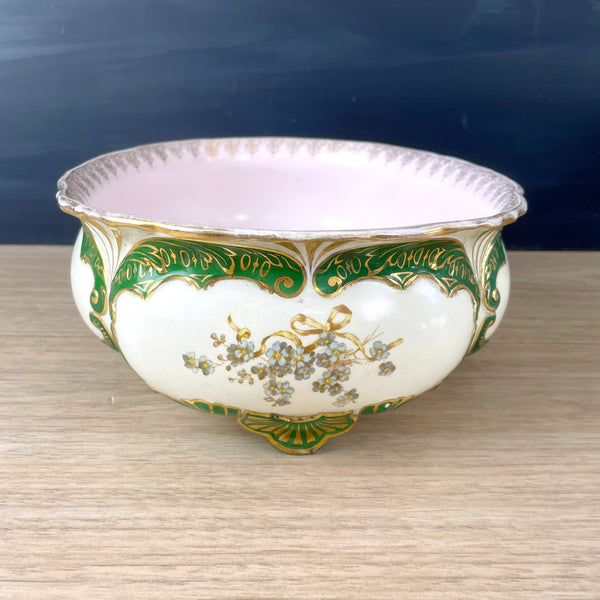 Knowles, Taylor and Knowles porcelain jardiniere - turn of the century antique - NextStage Vintage