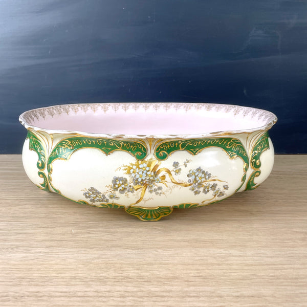 Knowles, Taylor and Knowles porcelain jardiniere - turn of the century antique - NextStage Vintage