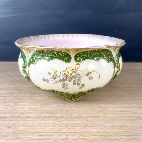 Knowles, Taylor and Knowles porcelain jardiniere - turn of the century antique - NextStage Vintage