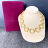 Camrose & Kross Jacqueline Kennedy large brushed gold necklace - NextStage Vintage