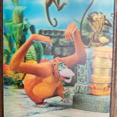 Disney Jungle Book King Louie Lenticular 3D Picture Faux Wood Frame