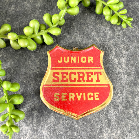 Junior Secret Service badge - 1950s vintage - made in Japan - NextStage Vintage