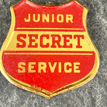 Junior Secret Service badge - 1950s vintage - made in Japan - NextStage Vintage