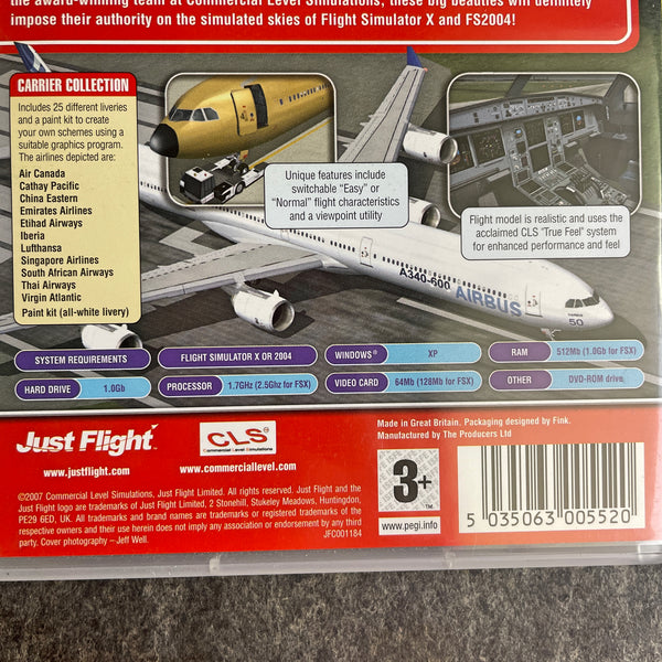 Just Flight - airplanes, airports, captain sim add ons for Flight Simulator X or FS 2004