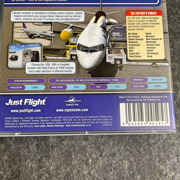 Just Flight - airplanes, airports, captain sim add ons for Flight Simulator X or FS 2004