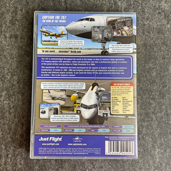 Just Flight - airplanes, airports, captain sim add ons for Flight Simulator X or FS 2004